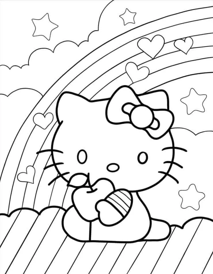 Hello Kitty Coloring Page (47)