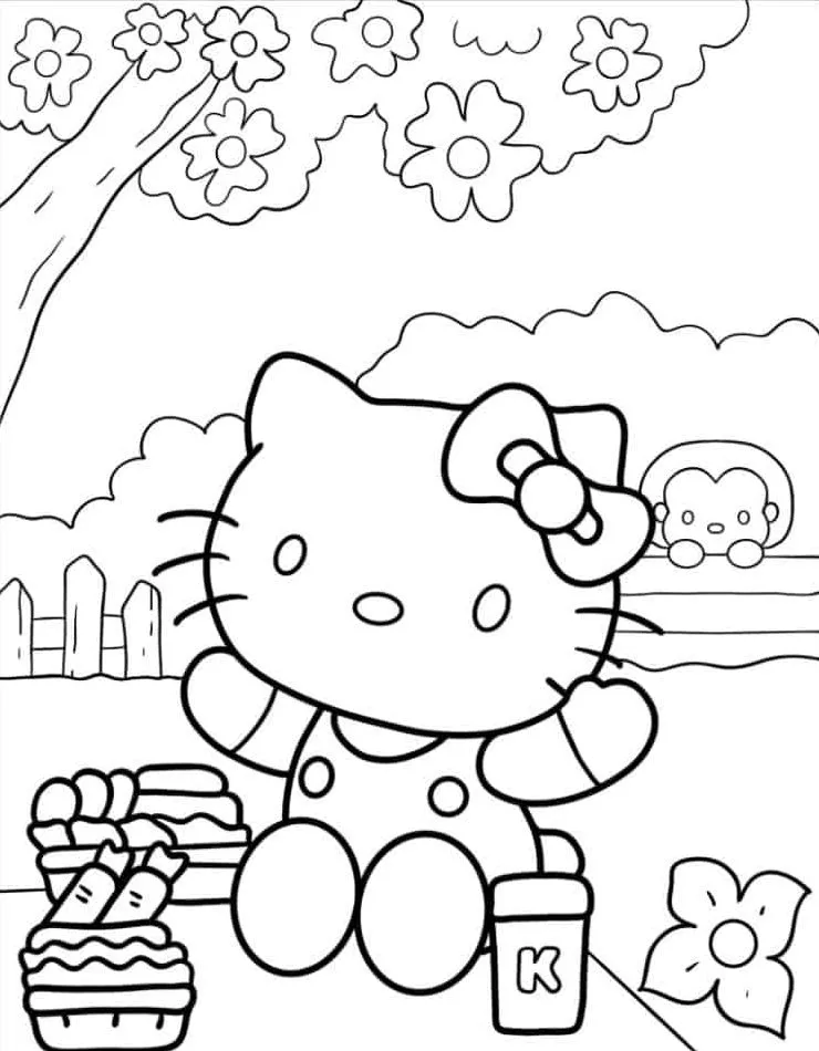 Hello Kitty Coloring Page (48)