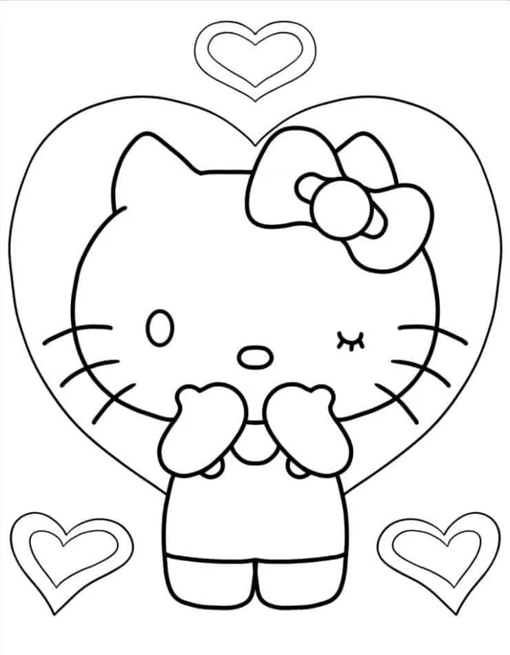 Hello Kitty Coloring Page (49)