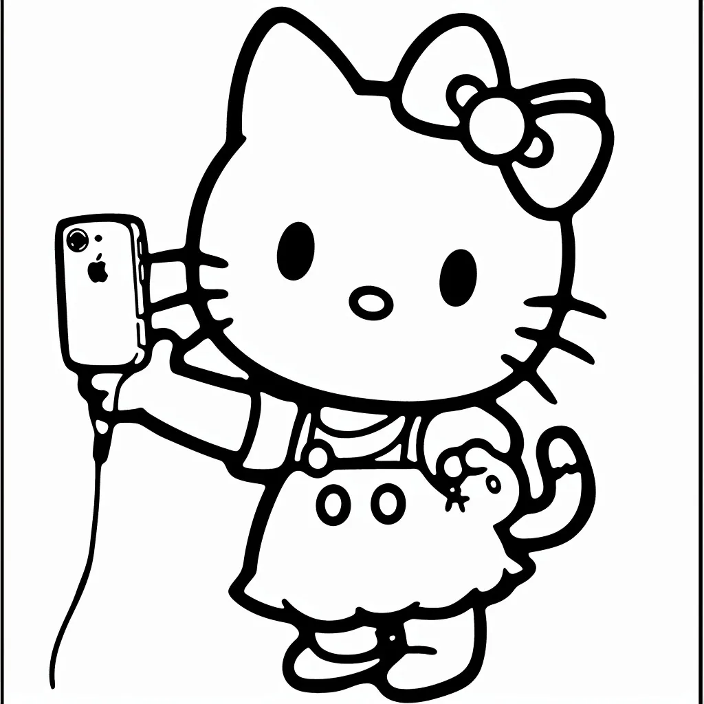 Hello Kitty Coloring Page (5)