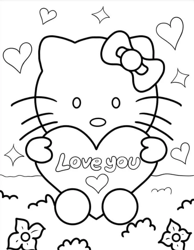 Hello Kitty Coloring Page (53)