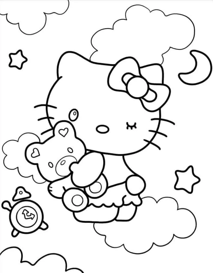 Hello Kitty Coloring Page (54)