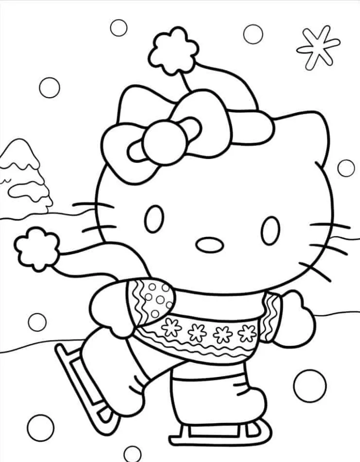 Hello Kitty Coloring Page (55)