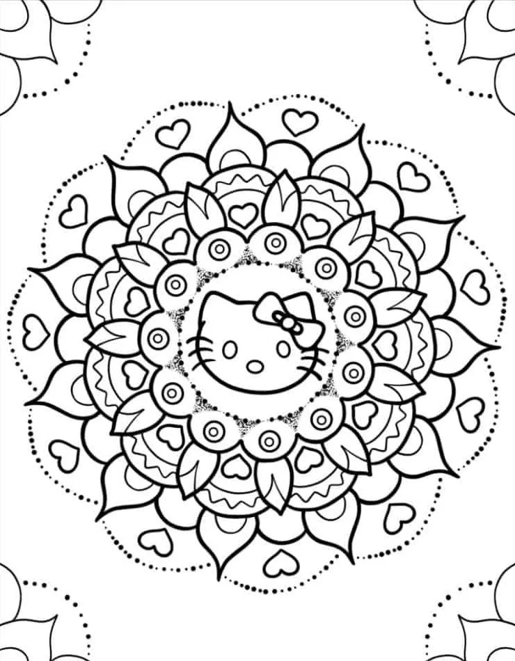 Hello Kitty Coloring Page (57)