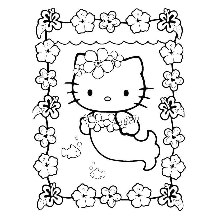 Hello Kitty coloring page (1)