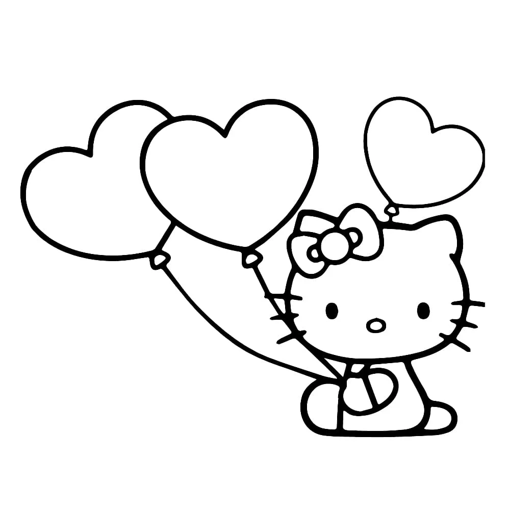 Hello Kitty coloring page (10)