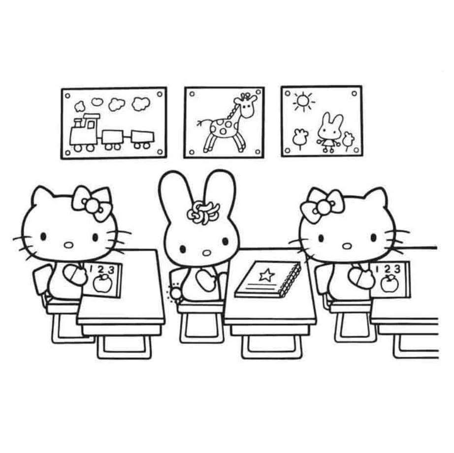 Hello Kitty coloring page (15)