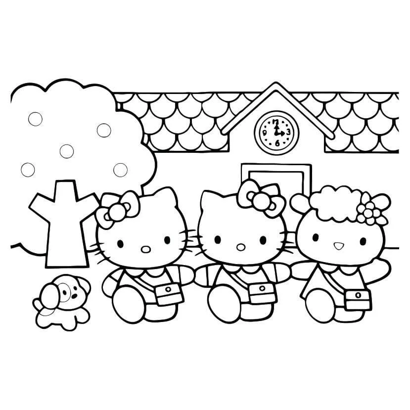 Hello Kitty coloring page (16)