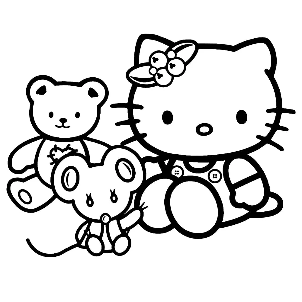 Hello Kitty coloring page (18)