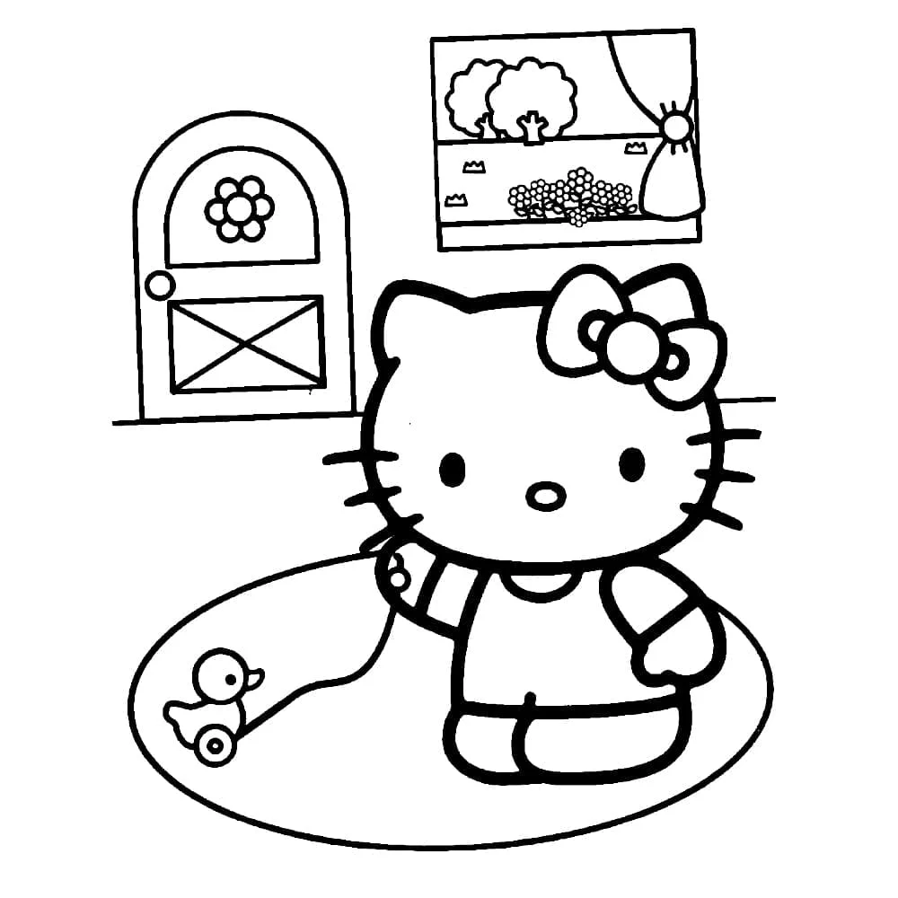 Hello Kitty coloring page (19)