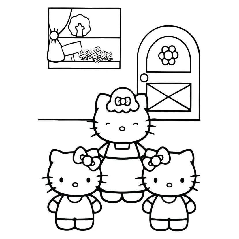 Hello Kitty coloring page (22)