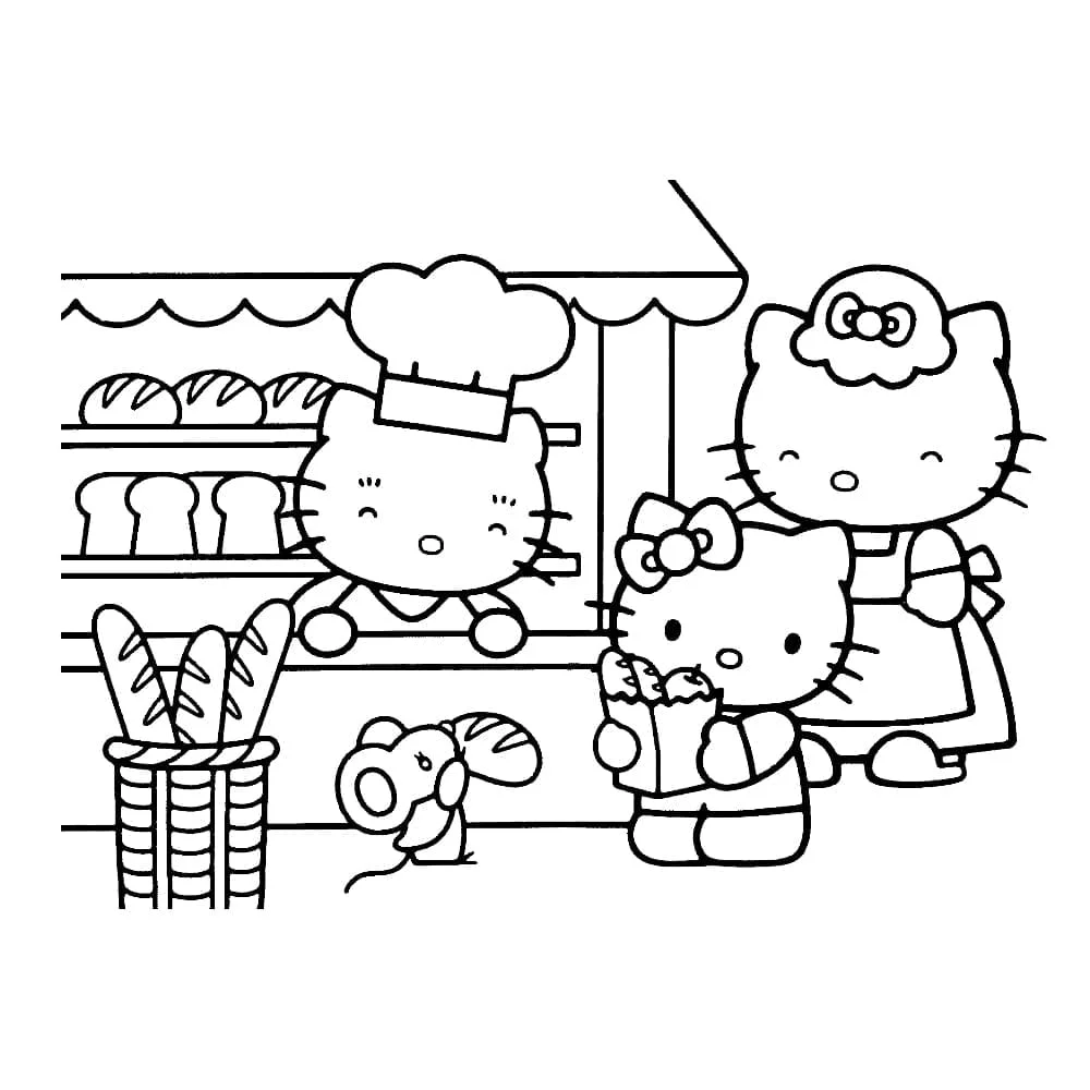 Hello Kitty coloring page (24)