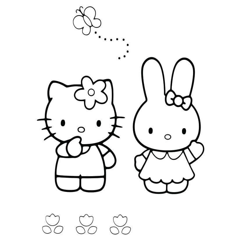 Hello Kitty coloring page (25)