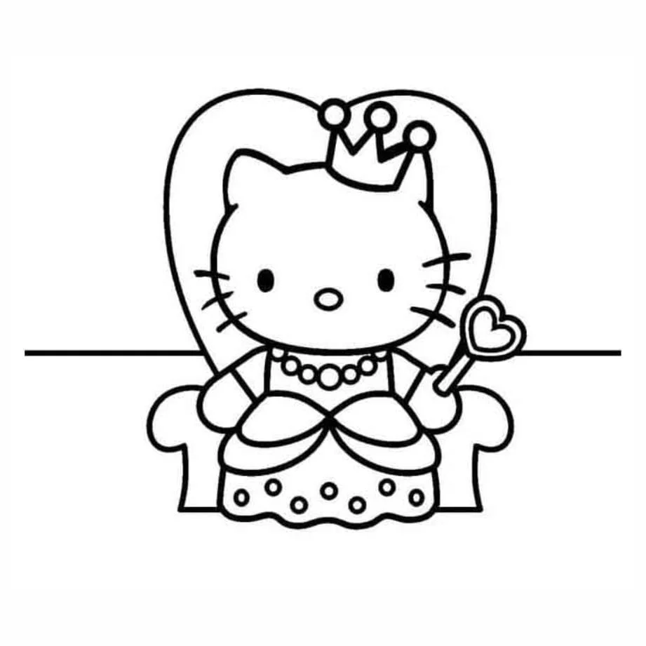 Hello Kitty coloring page (42)