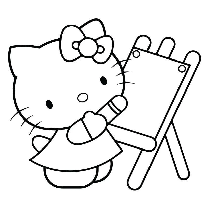 Hello Kitty coloring page (45)