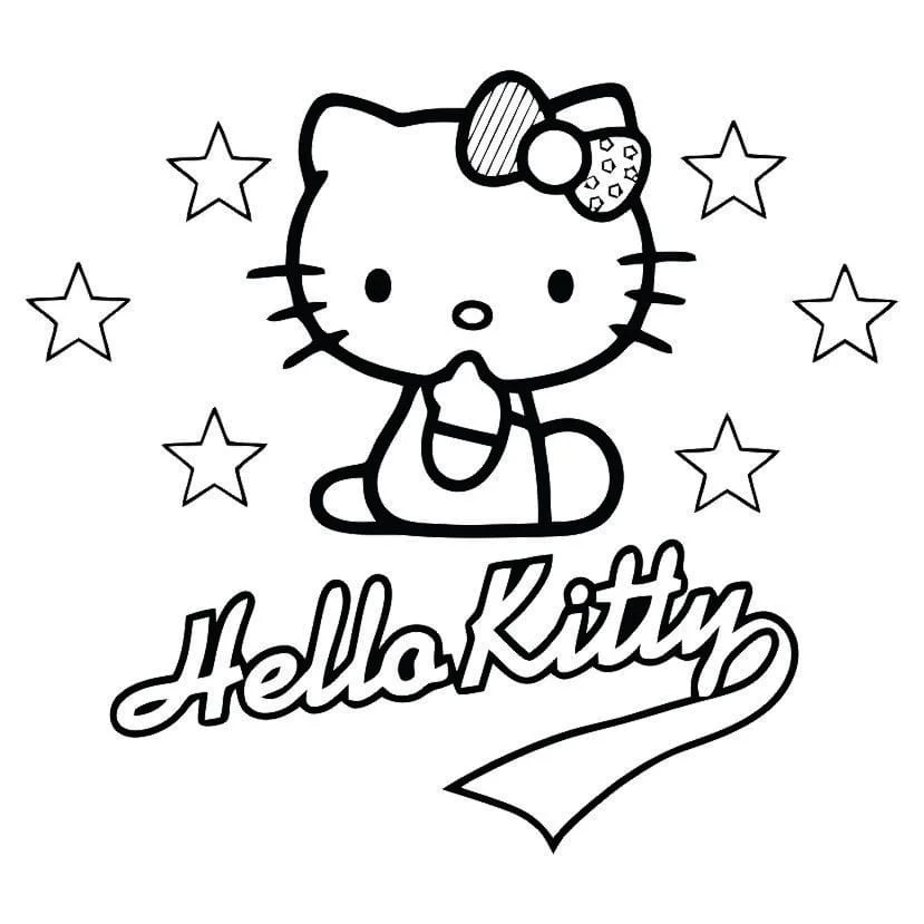 Hello Kitty coloring page (5)