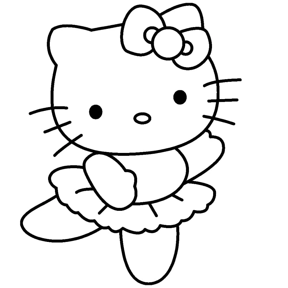 Hello Kitty coloring page (50)