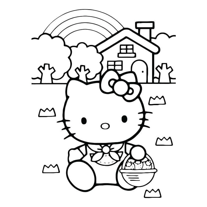 Hello Kitty coloring page (52)