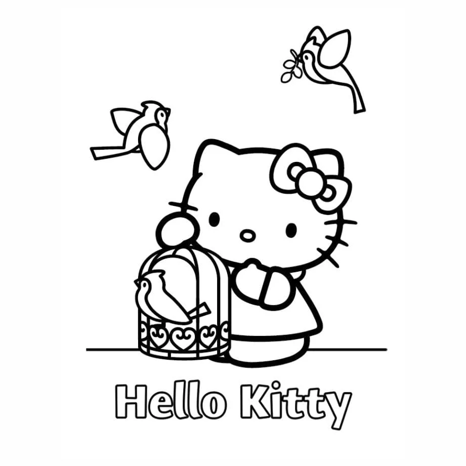 Hello Kitty coloring page (53)