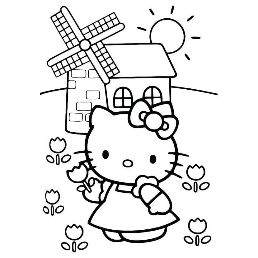 Hello Kitty coloring page (57)