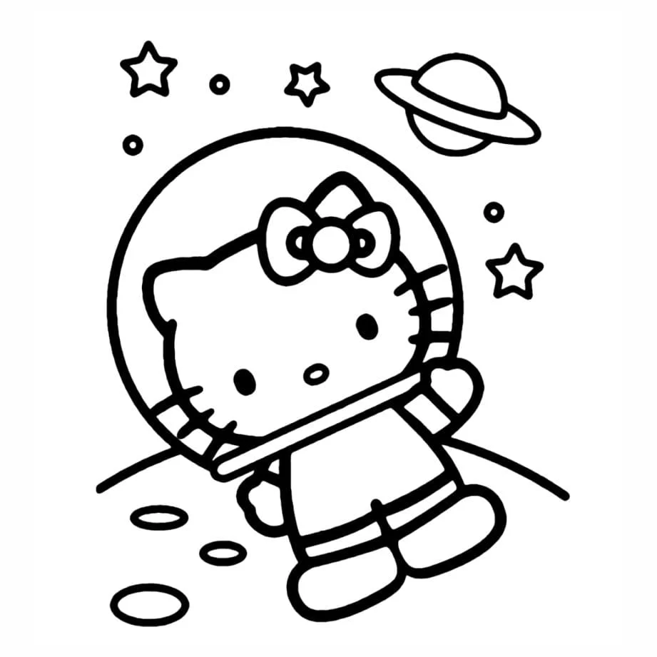 Hello Kitty coloring page (6)