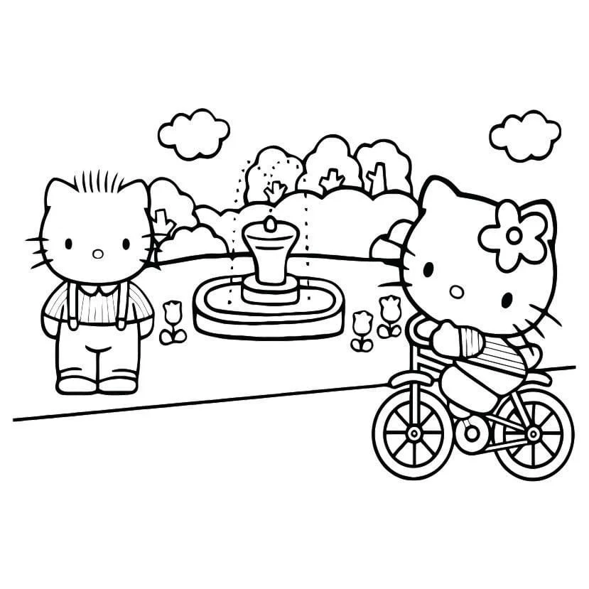 Hello Kitty coloring page (60)