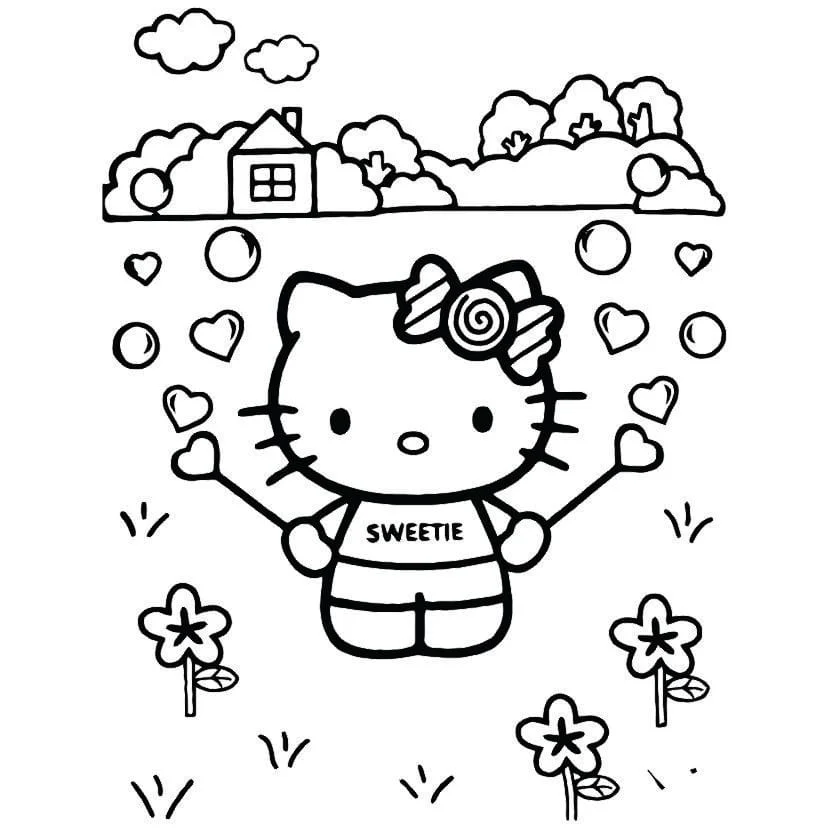 Hello Kitty coloring page (68)