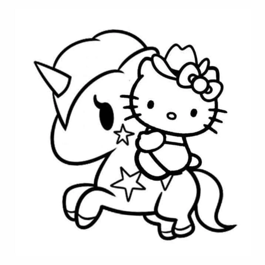 Hello Kitty coloring page (7)