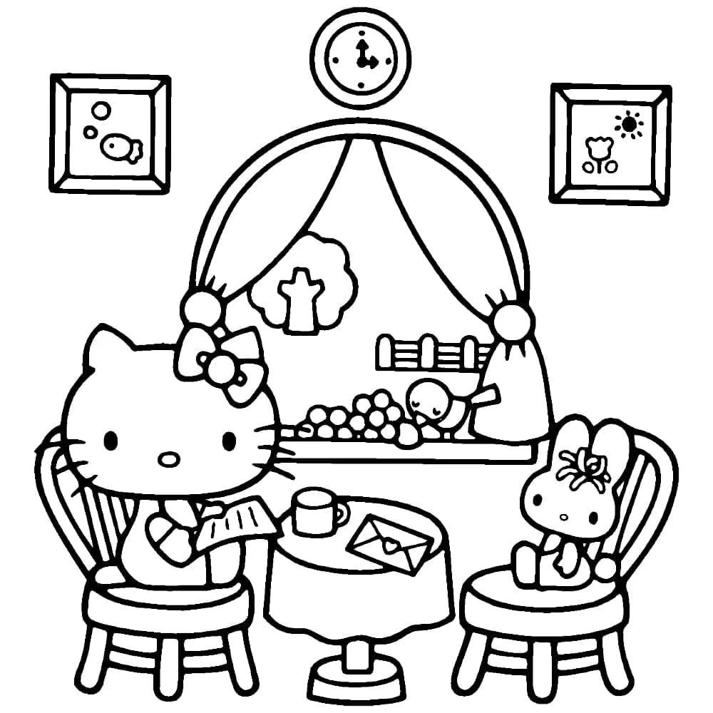 Hello Kitty coloring page (73)