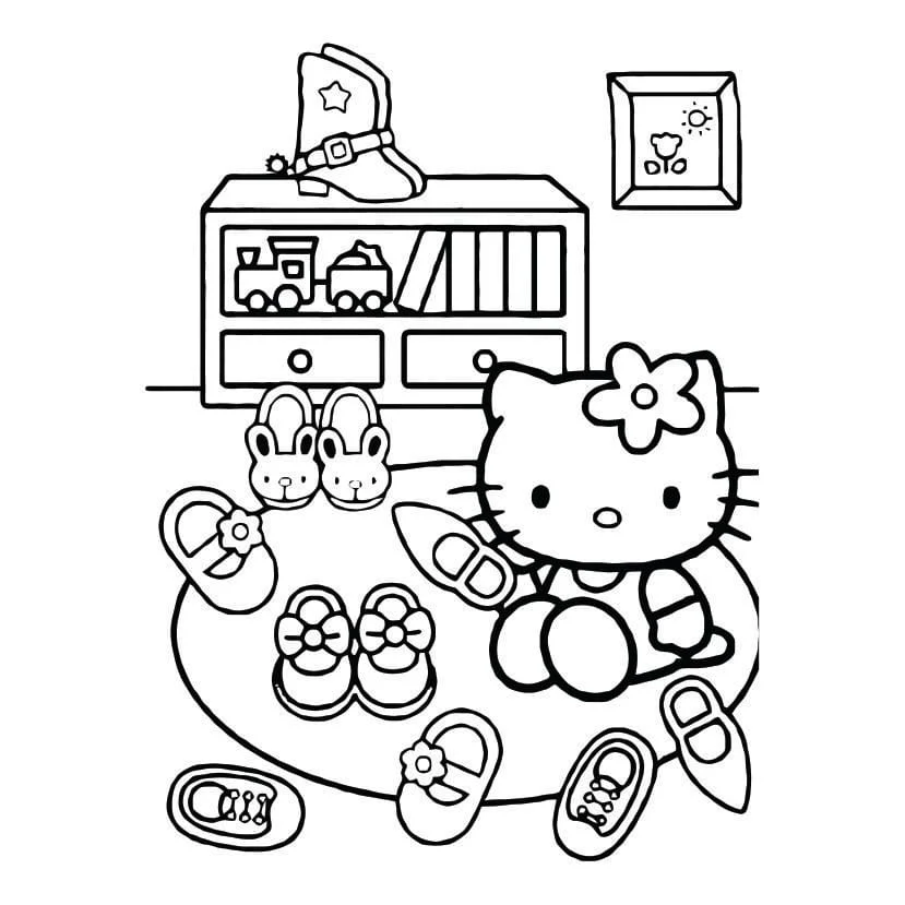 Hello Kitty coloring page (77)