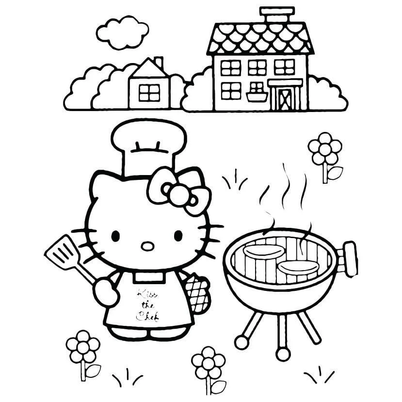 Hello Kitty coloring page (78)