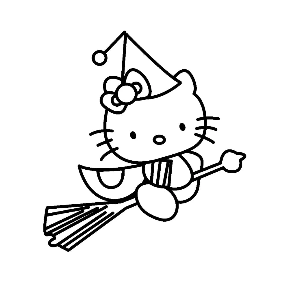 Hello Kitty coloring page (8)