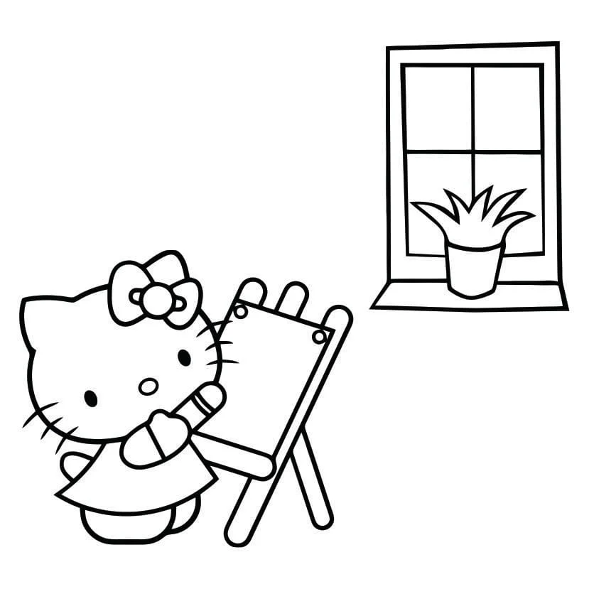 Hello Kitty coloring page (81)