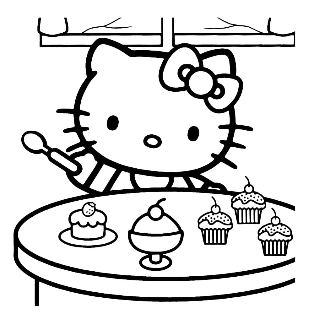 Hello Kitty coloring page (82)