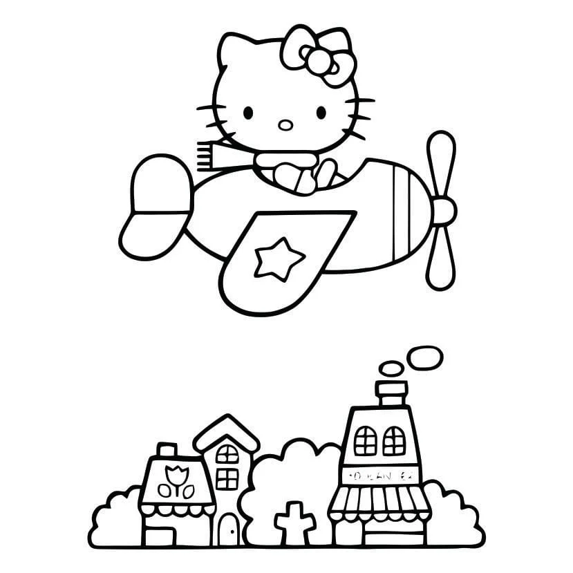 Hello Kitty coloring page (84)