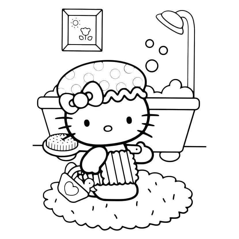 Hello Kitty coloring page (85)