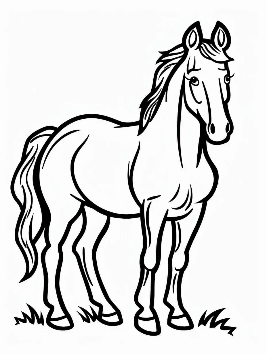 Horse coloring page (10)