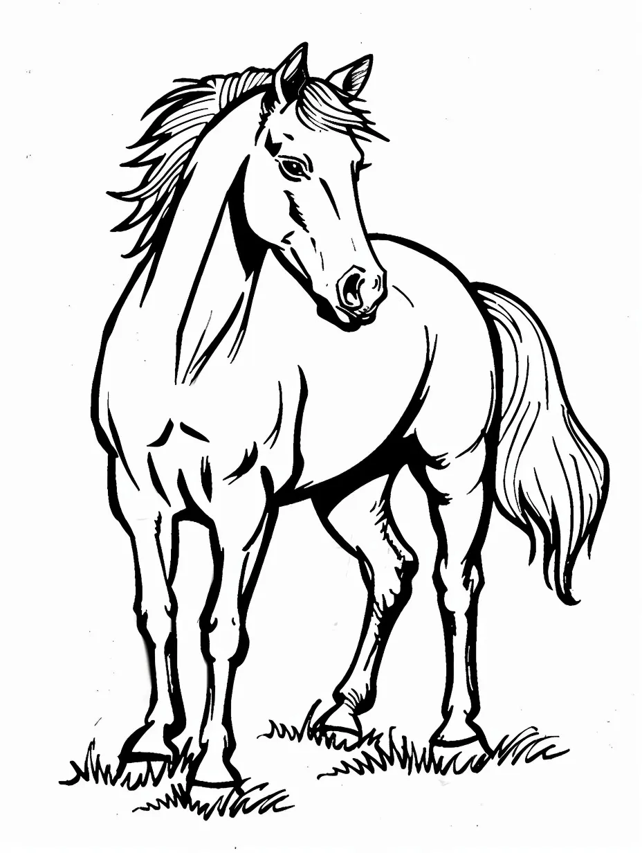 Horse coloring page (11)