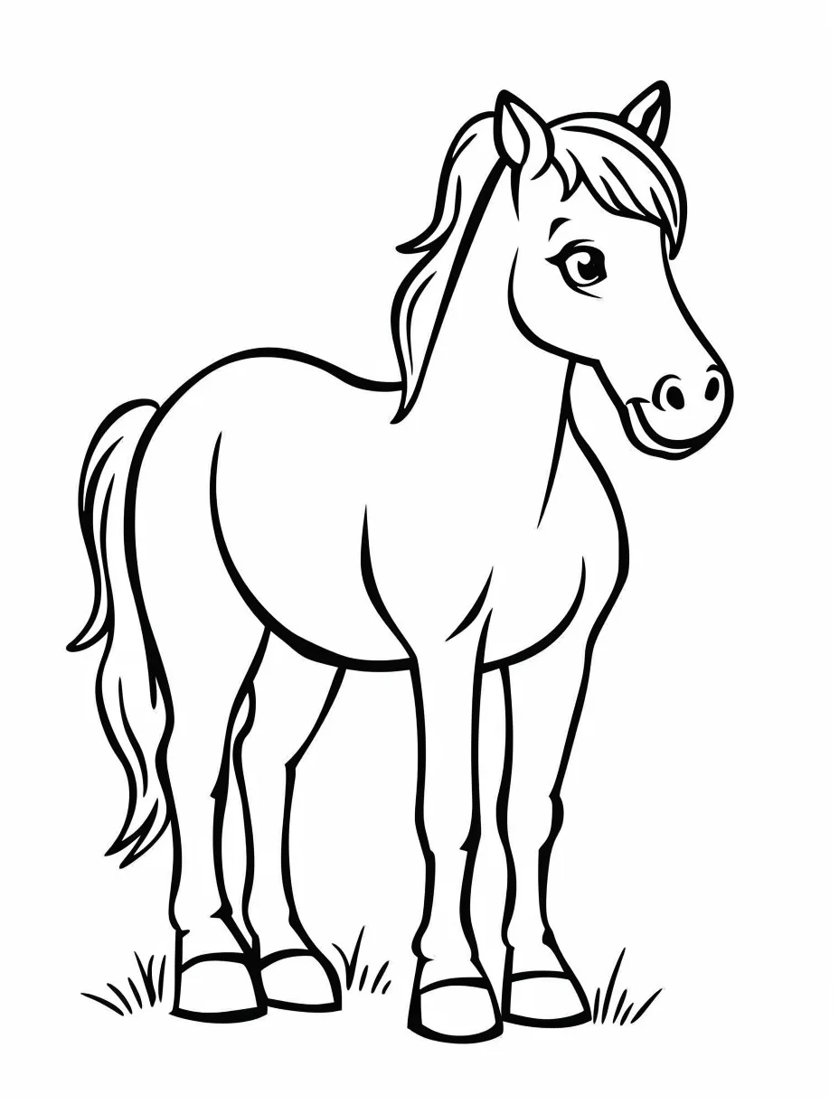 Horse coloring page (12)