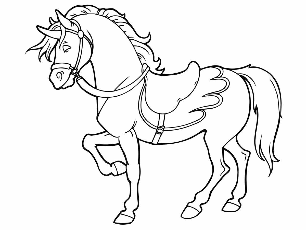 Horse coloring page (13)