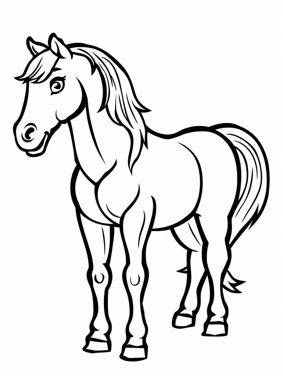 Horse coloring page (13)