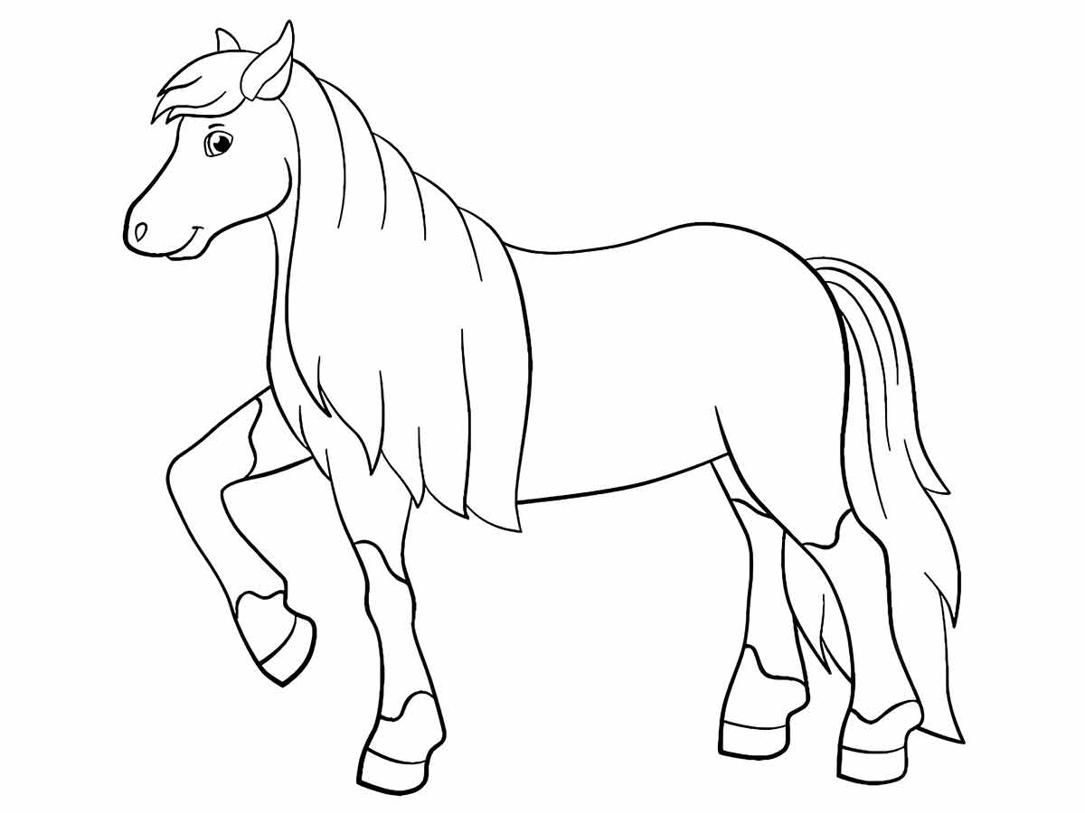 Horse coloring page (14)