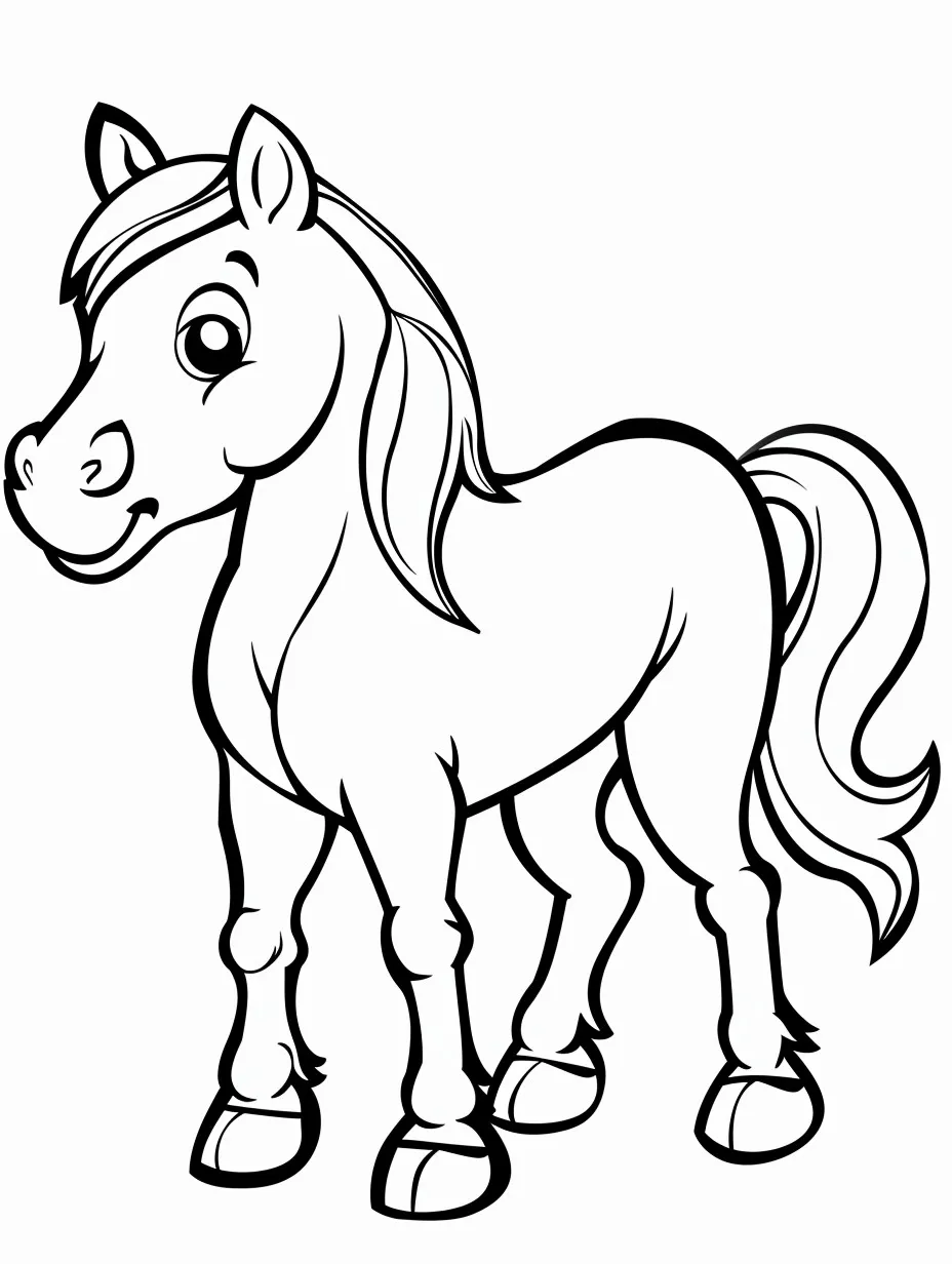 Horse coloring page (14)