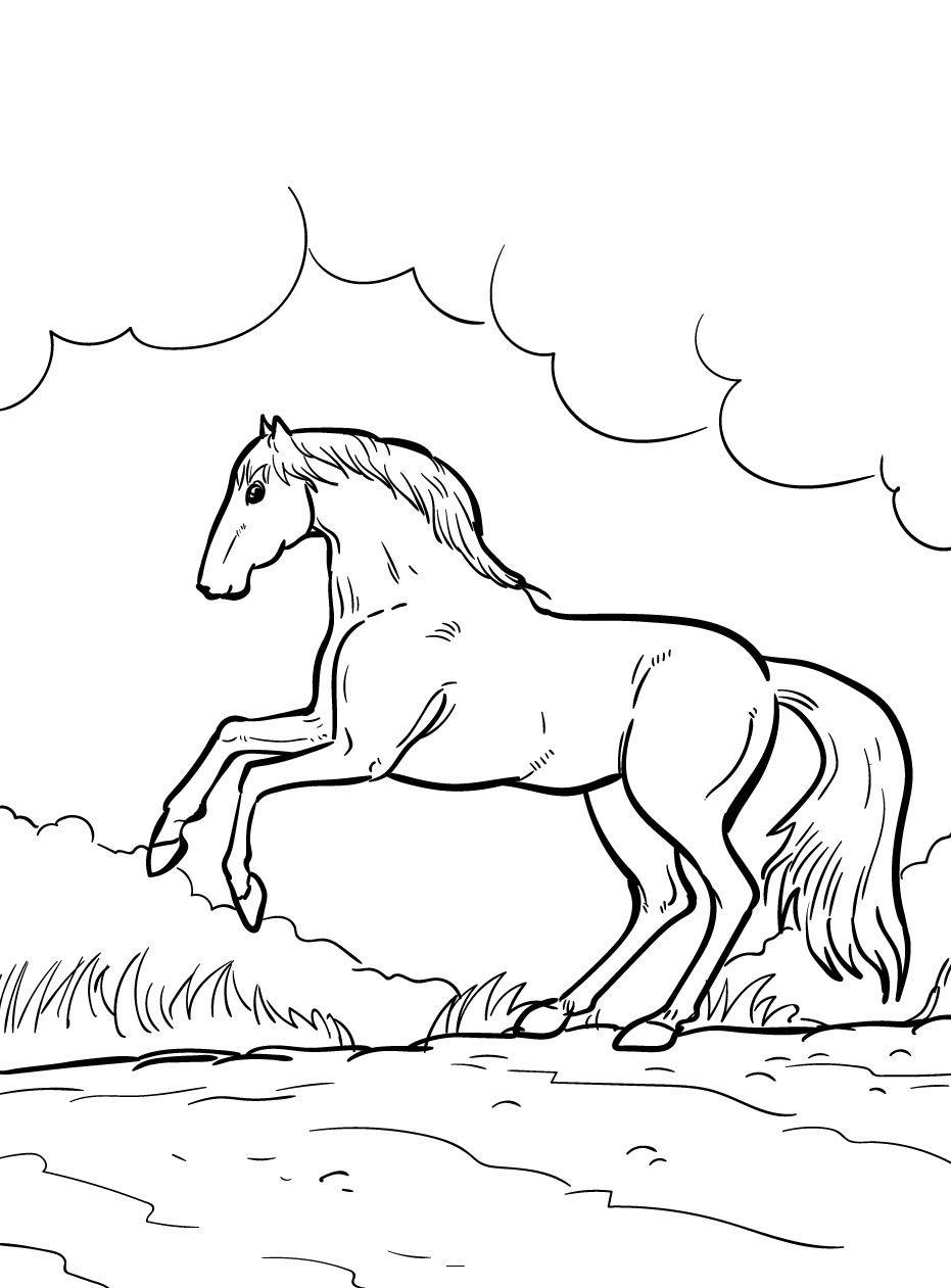 Horse coloring page (15)