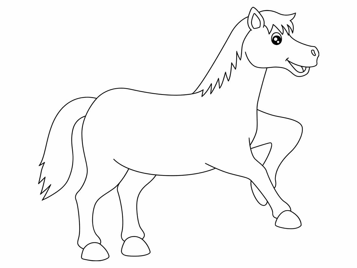 Horse coloring page (16)