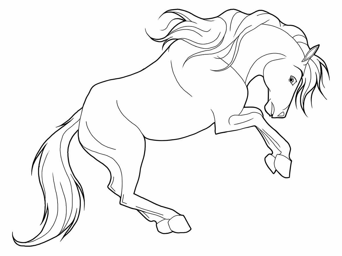 Horse coloring page (17)