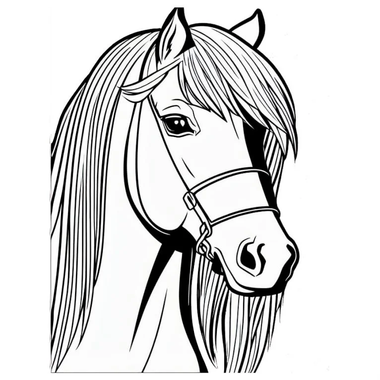 Horse coloring page (2)