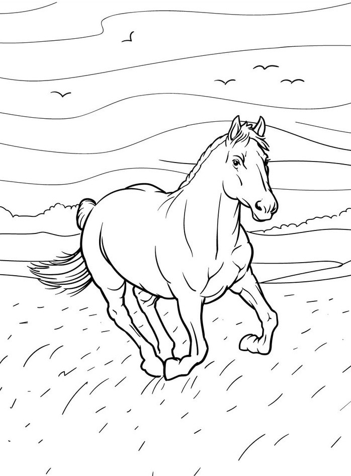 Horse coloring page (22)