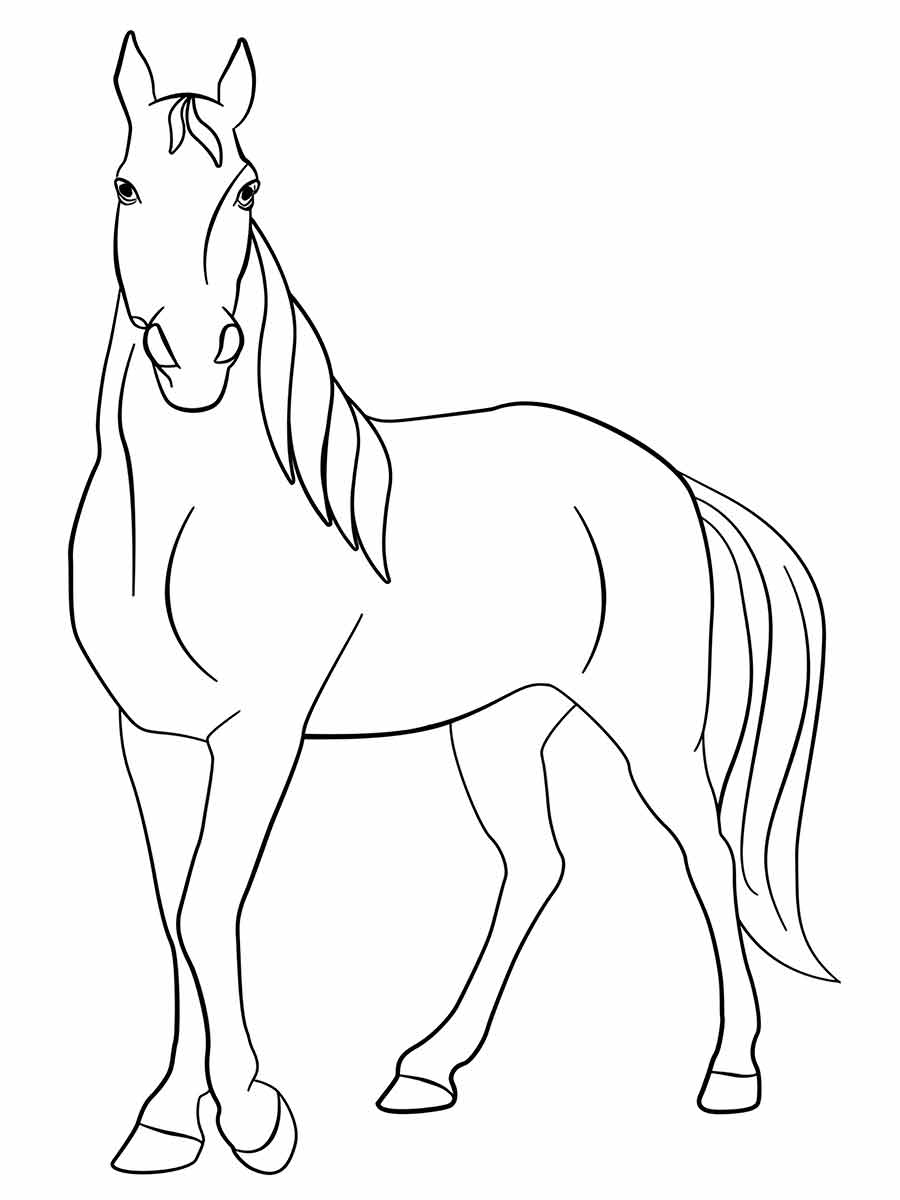 Horse coloring page (23)