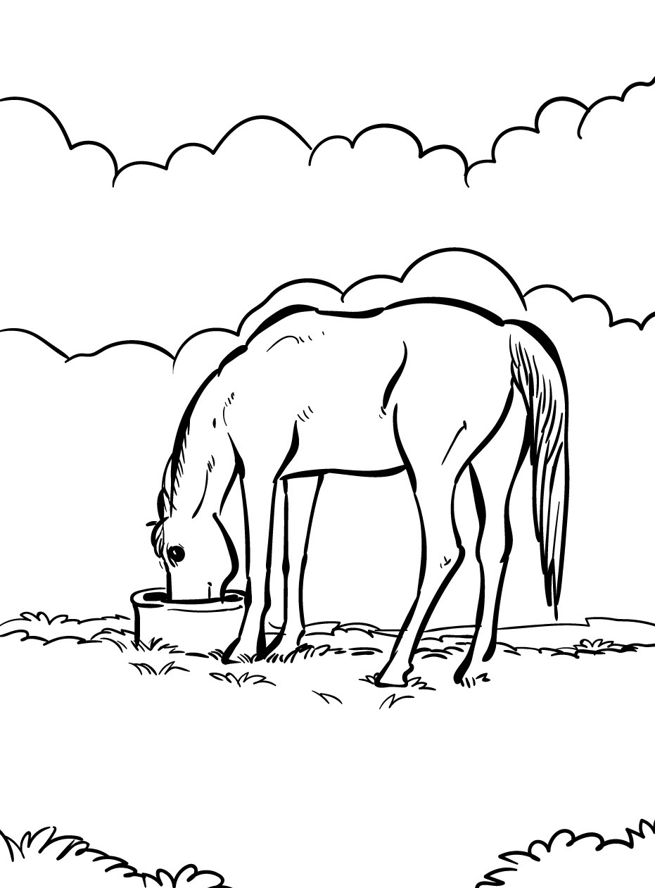 Horse coloring page (26)